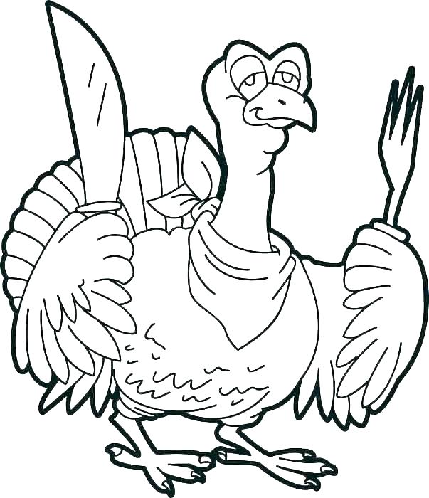 603x700 Coloring Sheet Of A Turkey Feather