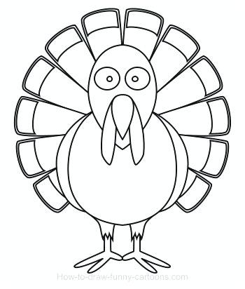 350x412 Drawing Turkey Turkey Drawing Pictures Colored
