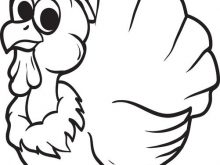 220x165 Cartoon Turkey Coloring Pages Line Drawing Of Turkey