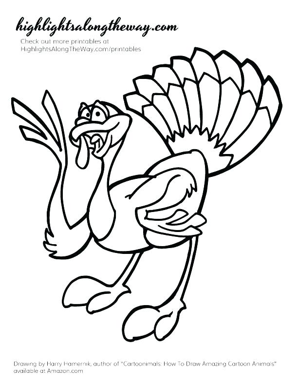 612x792 Draw Thanksgiving Turkey
