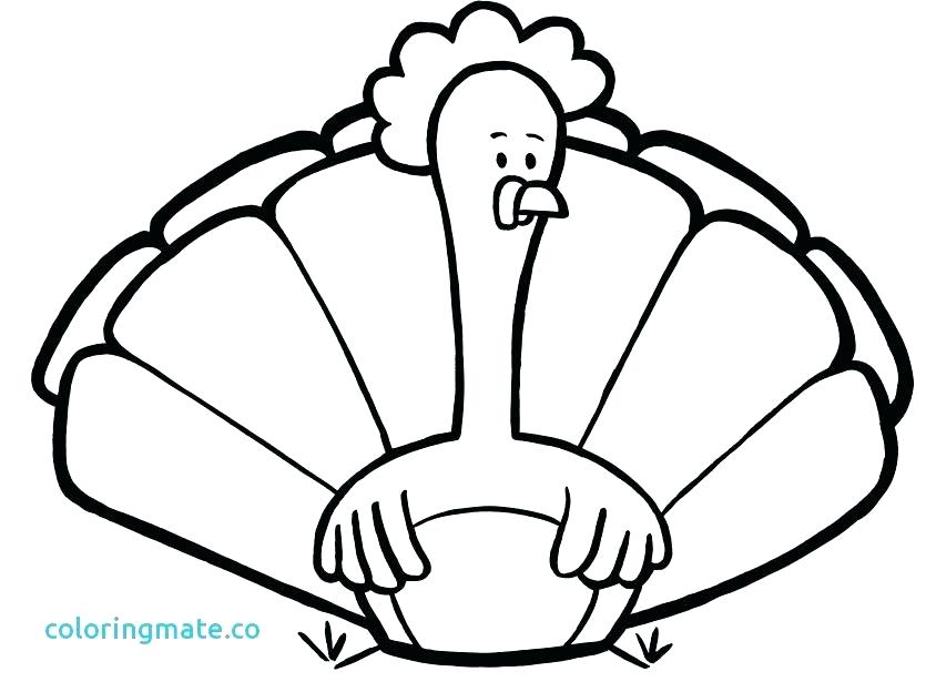 835x624 Amazing Inspiration Ideas Turkey Outline Coloring