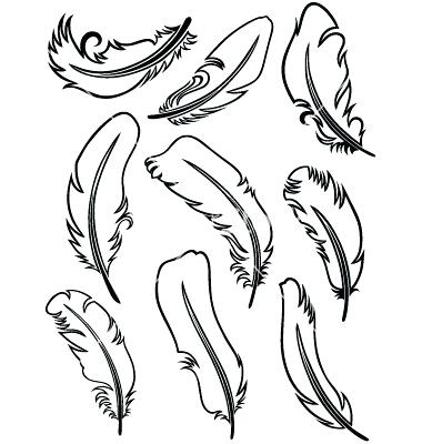 380x400 Turkey Feather Outline Turkey Feathers Outlines Printable Turkey