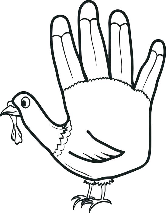 546x700 Turkey Outline Coloring