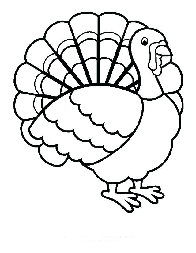 640x825 Turkey Outline For Coloring Cash Coloring