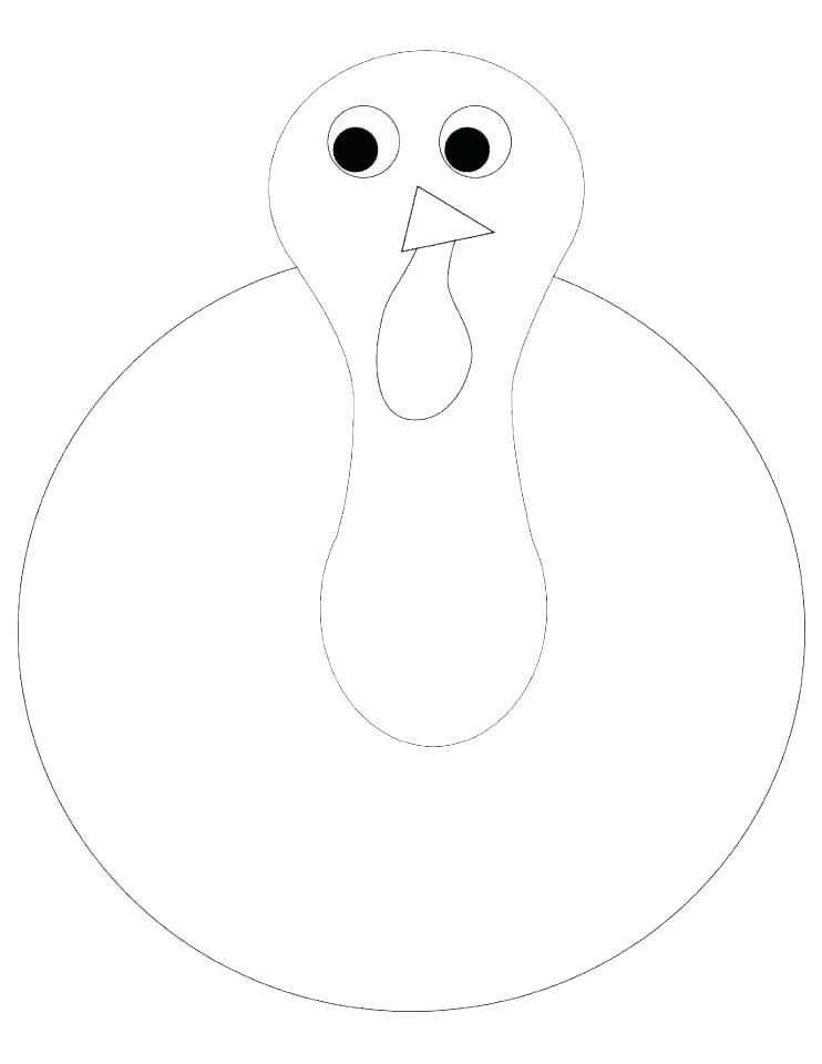 742x960 Turkey Outline Printable In Turkey Body Coloring Page