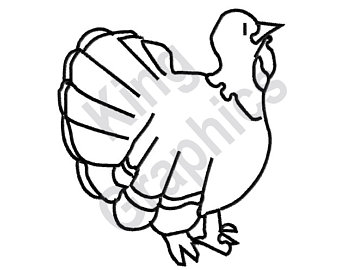 340x270 Turkey Outline Etsy