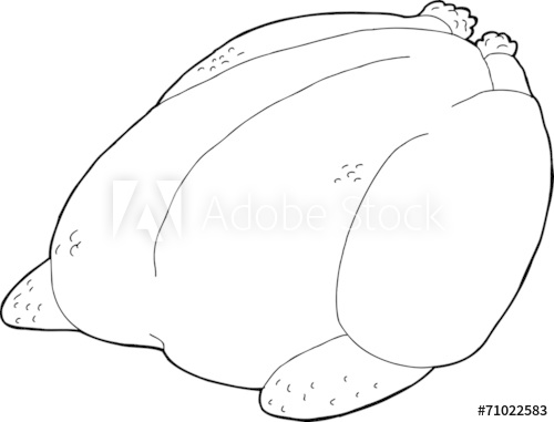 500x381 Whole Turkey Outline