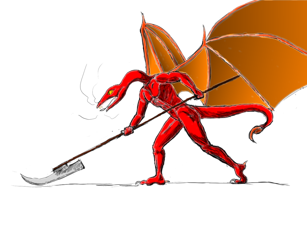 1000x750 Red Draconian Drawing View Topic The Tavern