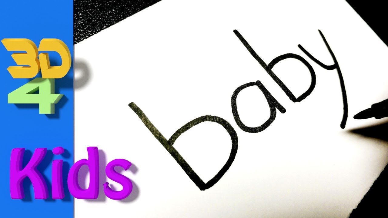 1280x720 turn word into cartoon drawing very easy ! baby wordtoon