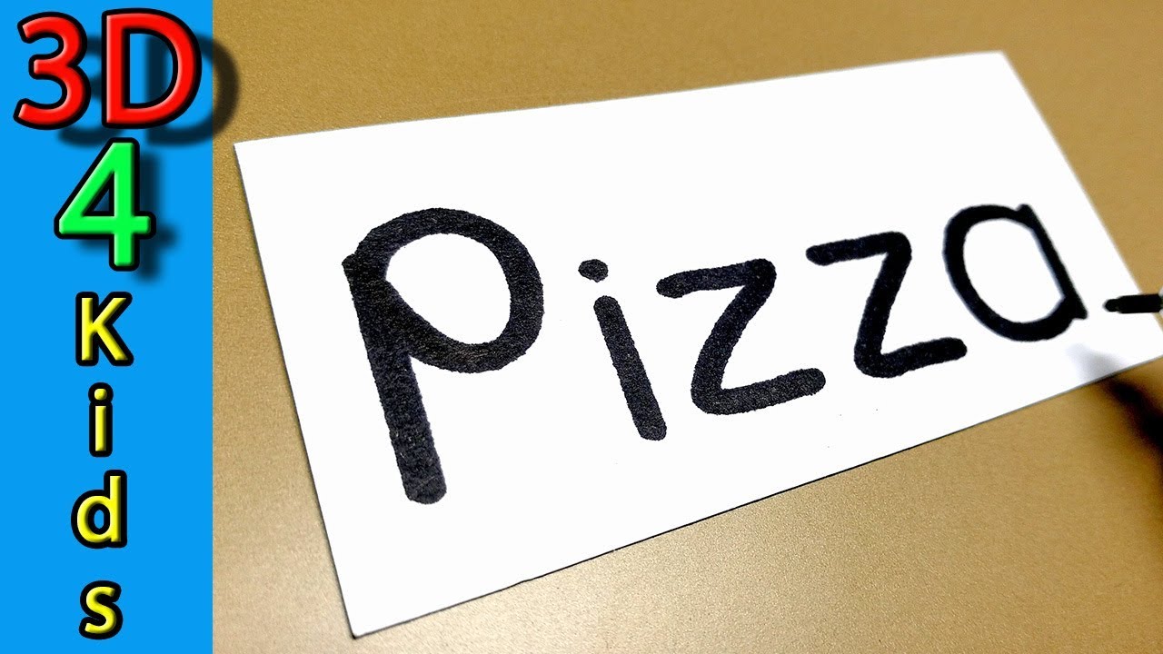1280x720 turn word into cartoon funny drawing very easy ! pizza wordtoon