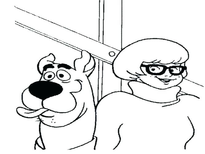 667x500 Scooby Doo Coloring Pages Printable Free