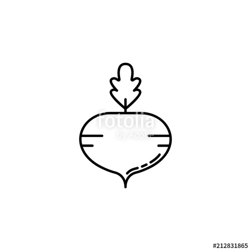 500x500 turnip dusk style icon element of fruits and vegetables icon