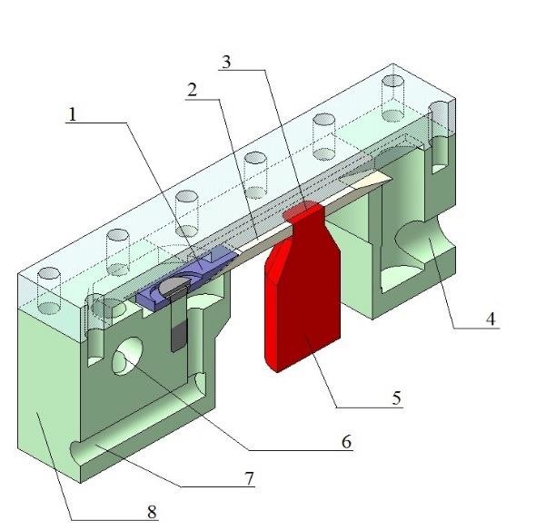 590x584 scheme of test section liquid nozzle, stainless steel