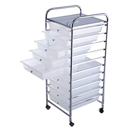 425x425 Removable Pp Drawer Rolling Storage Cart Drawing