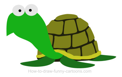 400x255 Drawing A Turtle Cartoon