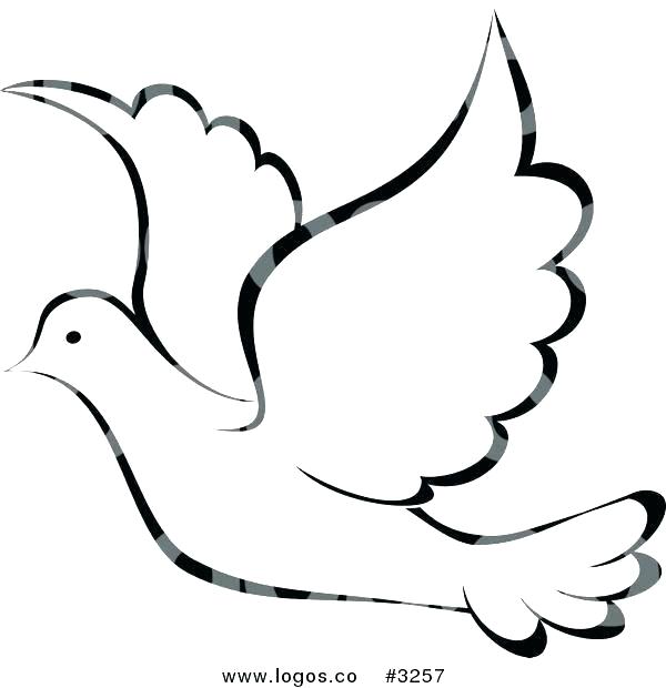 600x620 Dove Coloring Pages