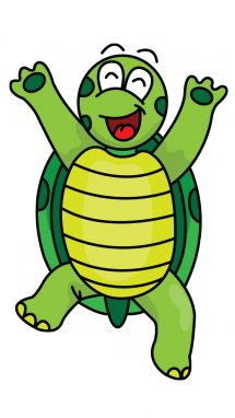 215x382 How To Draw A Turtle For Kids, Easy Step