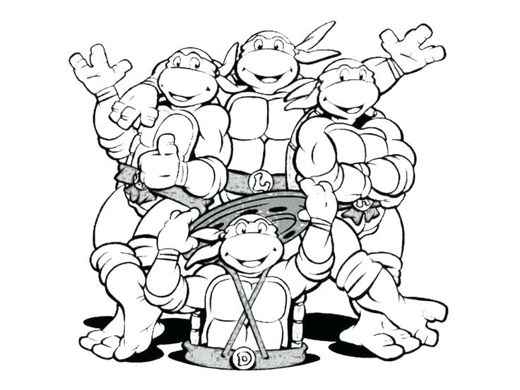 736x552 Ninja Turtles Face Coloring Pages Hashclub
