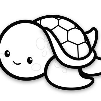 336x336 Turtle Drawing Images Tags Coloring Pages Quotes Contour Line