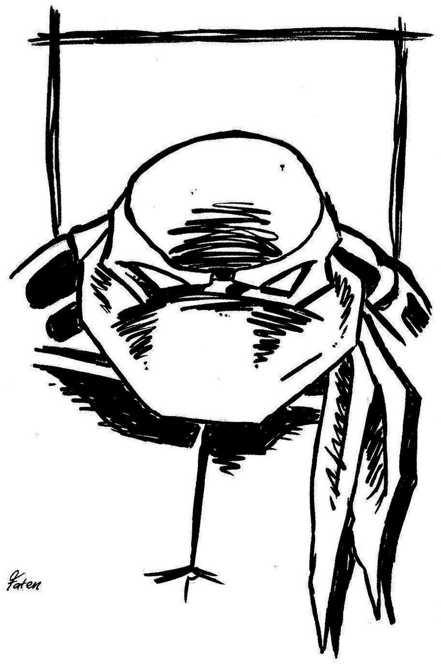 900x1357 Ninja Turtle Sketch