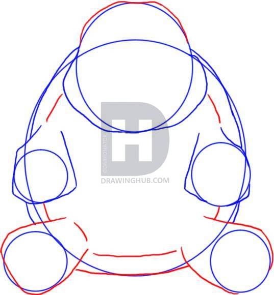 537x580 How To Draw Turtle, Step