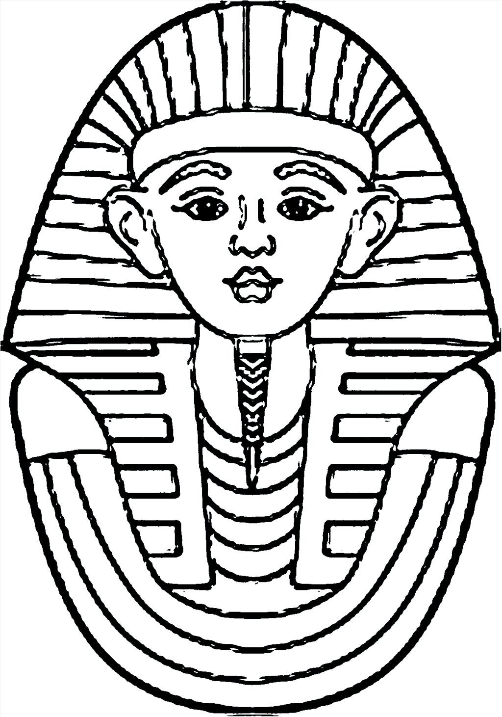 1024x1461 King Tut Coloring Page