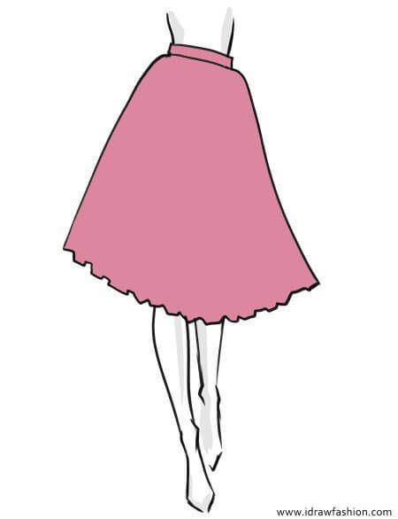 450x586 How To Draw A Tutu Skirt Sketches Drawings, Fashion Sketches