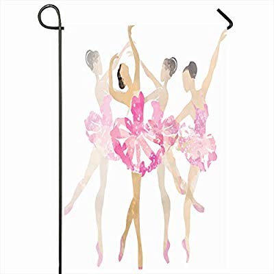 400x400 Ahawoso Outdoor Garden Flags Inch Tutu Ballet