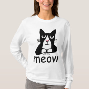 307x307 Funny Tuxedo Cat T Shirts Shirt Designs Zazzle Uk
