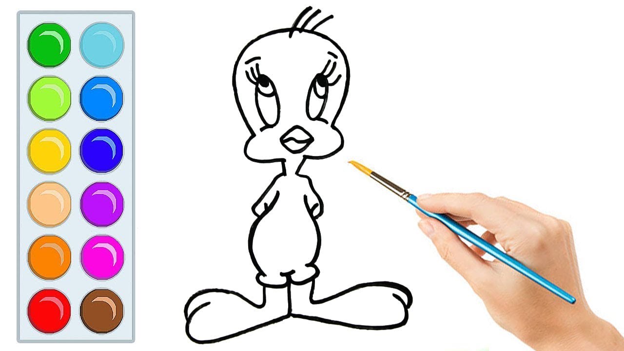 1280x720 How To Draw Tweety Bird
