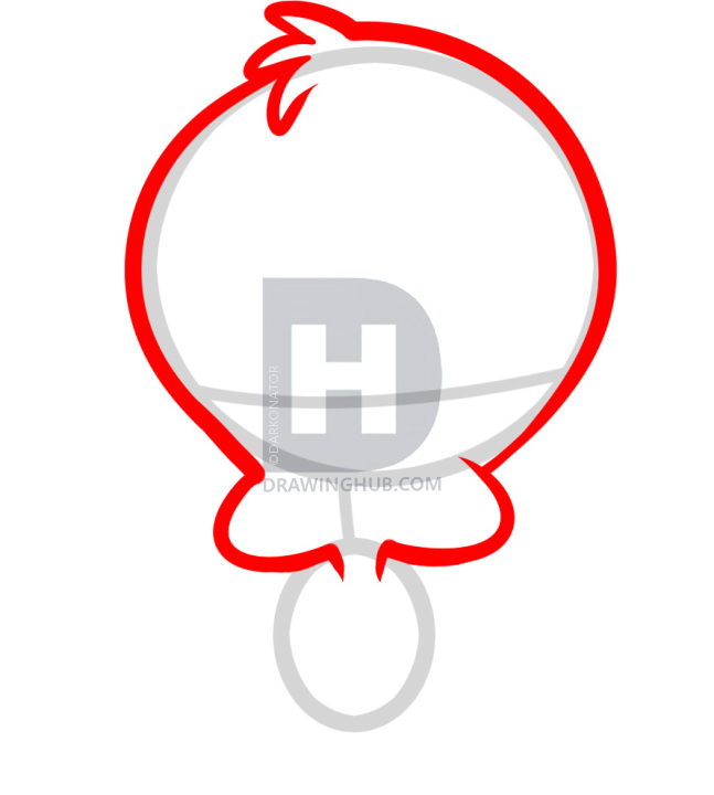 647x720 How To Draw Baby Tweety, Step