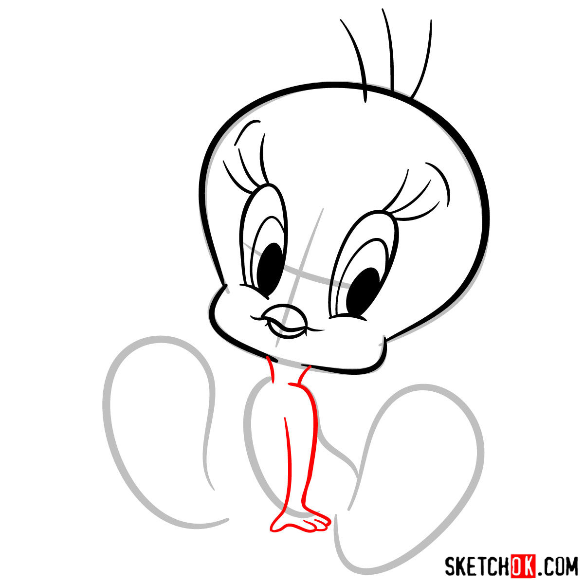 1200x1200 How To Draw Tweety Bird