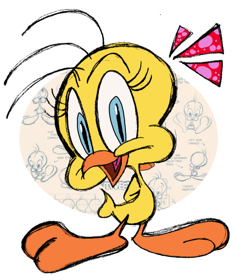 816x979 Collection Of Free Graph Drawing Tweety Bird Download On Ui Ex