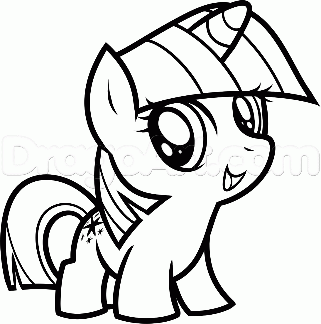 1094x1104 How To Draw Chibi Twilight Sparkle, Step