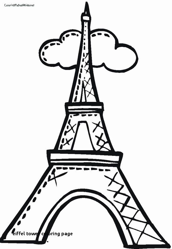 550x797 Eiffel Tower Coloring