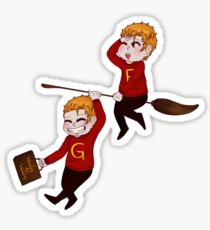 210x230 Weasley Twins Drawing Stickers Redbubble