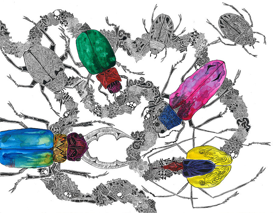 900x699 Bug Wonderland Drawing