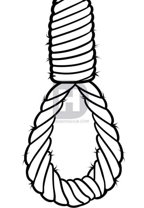 498x720 Rope Drawing Twisted Neck For Free Download