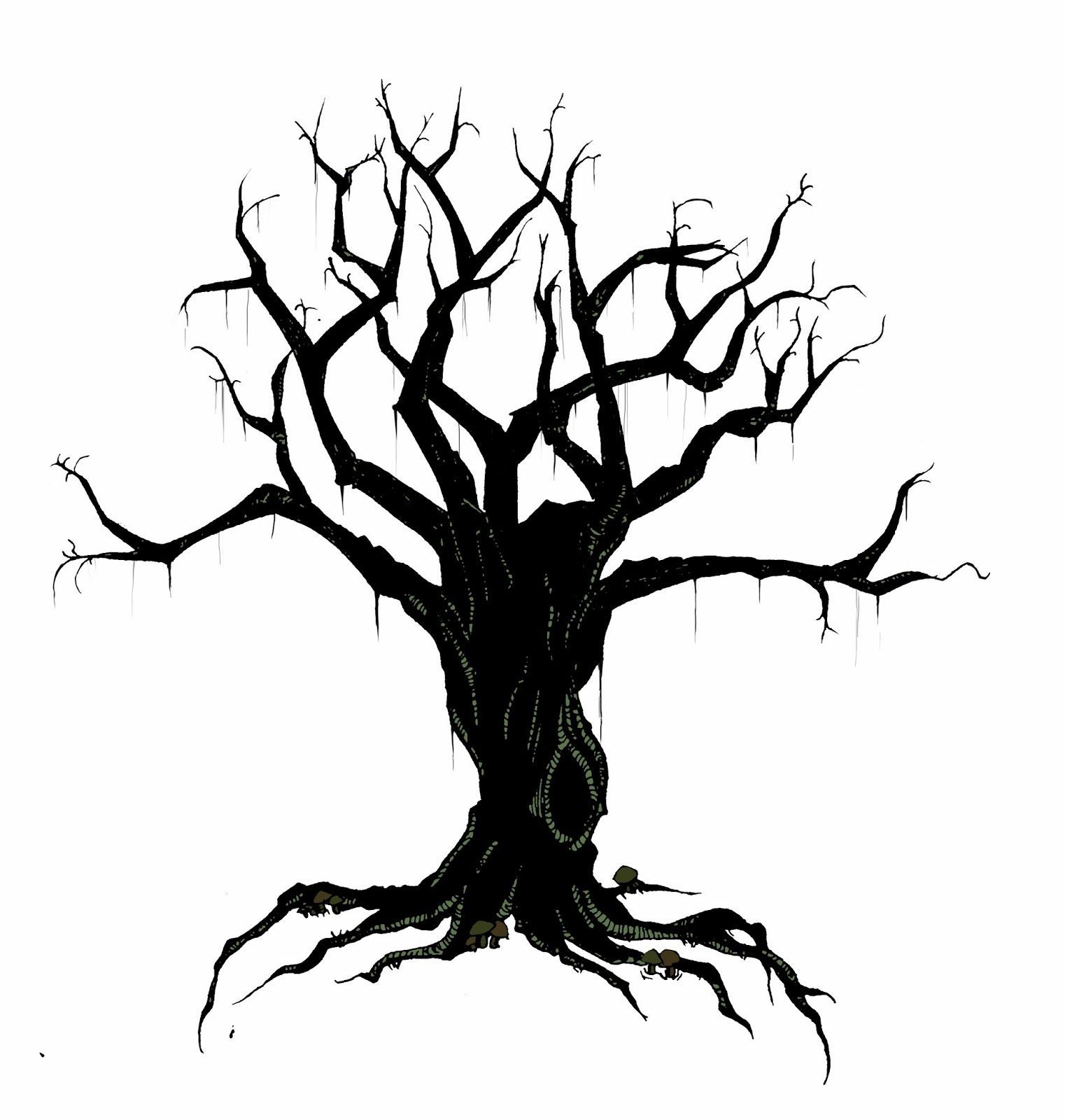1522x1600 Hand Twisted Tree Drawing Creepy