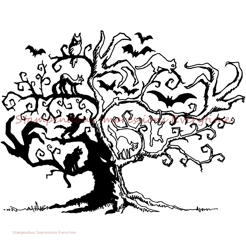 800x800 Stampendous Twisted Tree