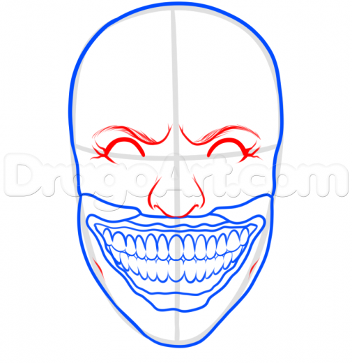 505x520 Learn How To Draw Twisty The Clown, Characters, Pop Culture, Free