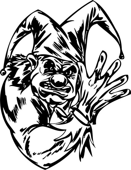 424x550 Scary Killer Clown Posters