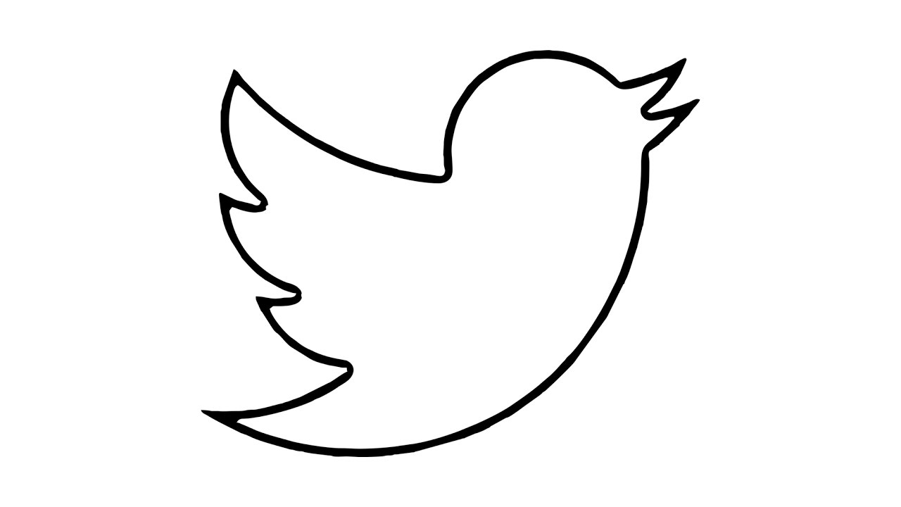 1280x720 How To Draw The Twitter Logo
