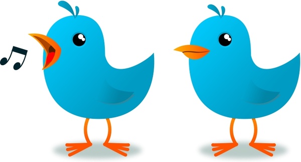 600x323 Twitter Bird Mascot Free Vector In Open Office Drawing