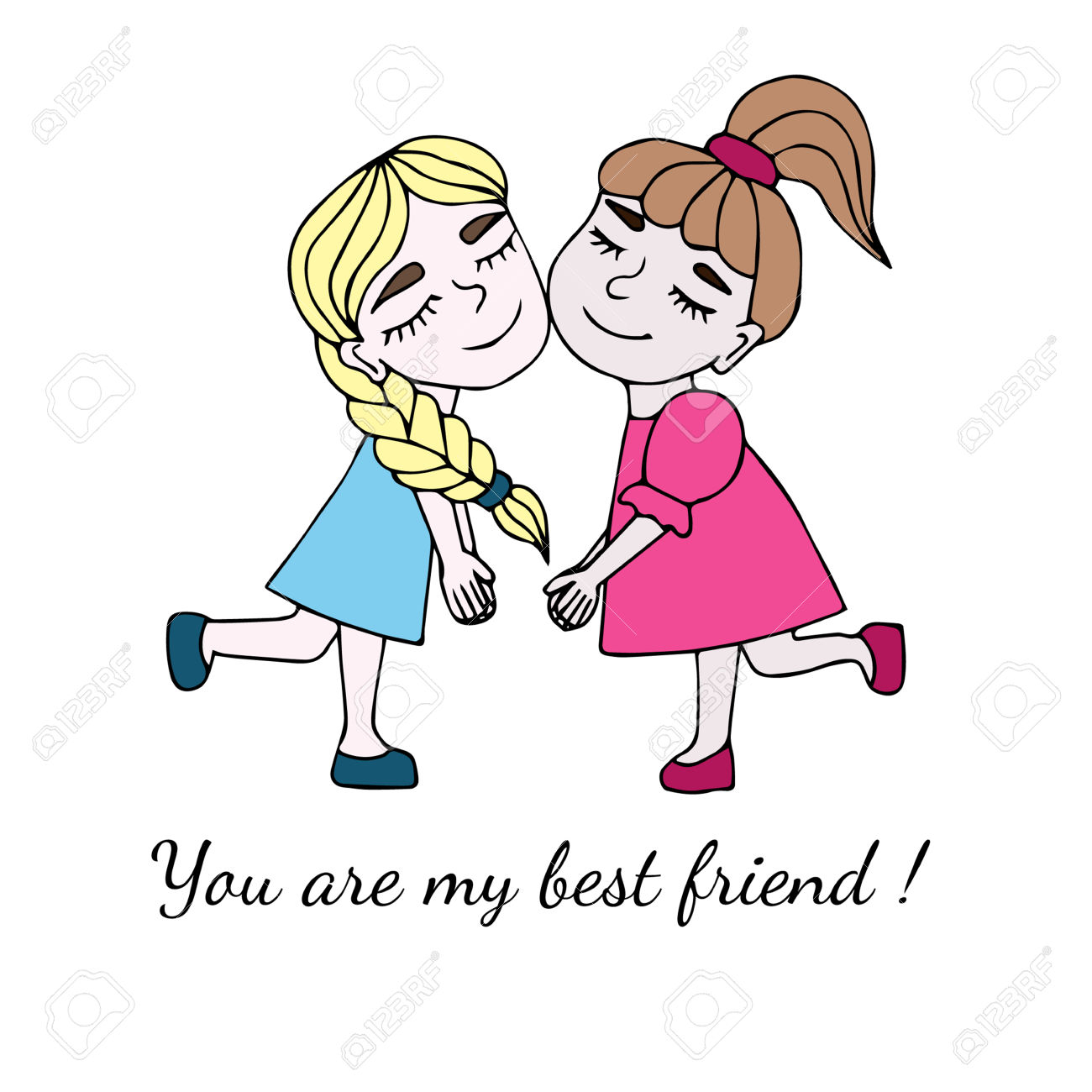 1300x1300 Simple Two Best Friends Clipart At Getdrawings Free For Personal