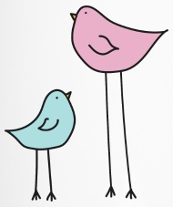 190x227 Two Birds Hand Drawn In Comic Style