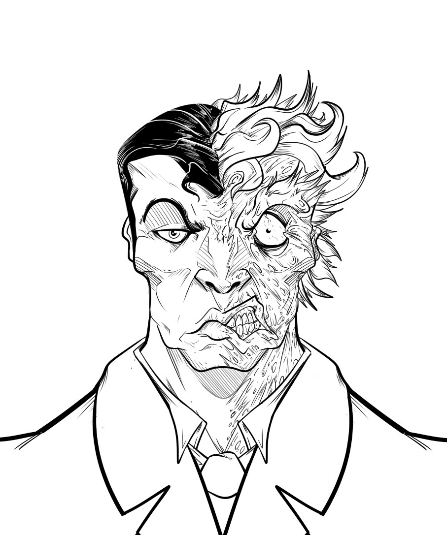 Two Face Drawing