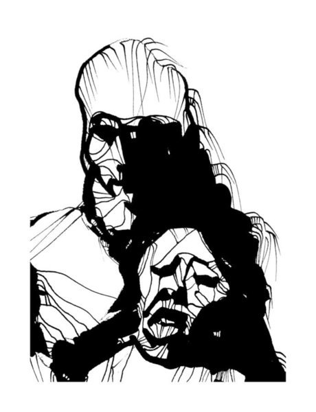 460x600 Two Face Drawings