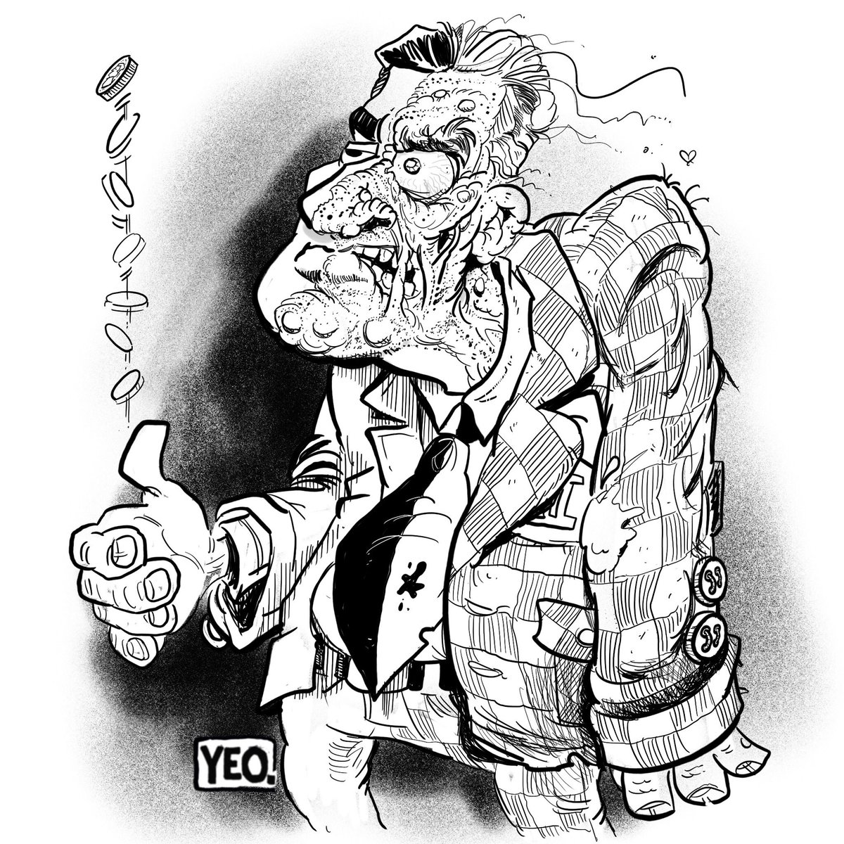 1200x1200 Yeo Cartoons On Twitter Two Face Toon Just A Bit Of Sunday Arvo