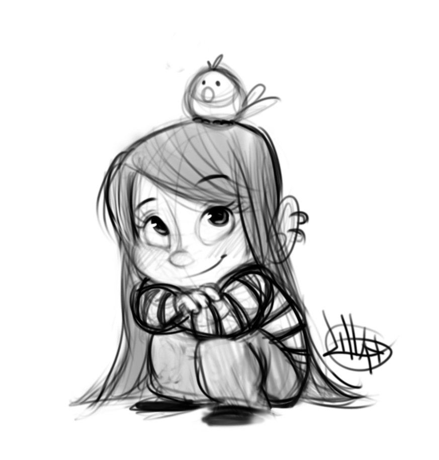 873x914 Just A Fun Sketch Of Two Girls I Hope You Like Them! Drawings